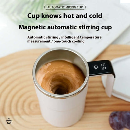 smart temperature-measuring stirring cup avec technologie de mélange magnétique, contrôle intelligent de la température.