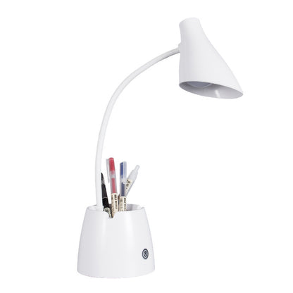 Lampe de bureau LED pliable avec porte-stylo rechargeable