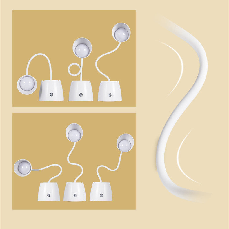 Lampe de bureau LED pliable avec porte-stylo rechargeable