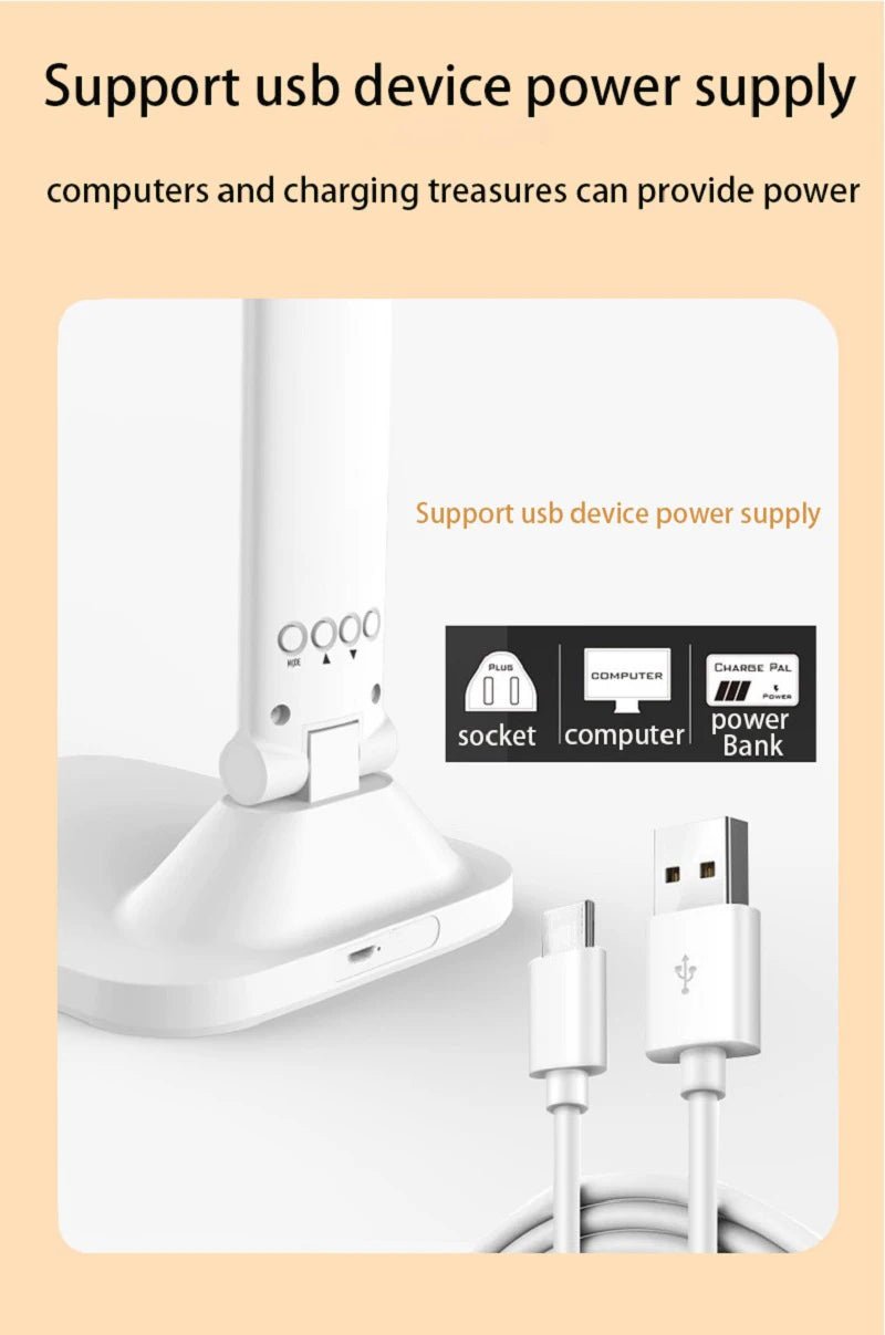 Lampe de Bureau LED Pliable avec Protection des Yeux - Luminova