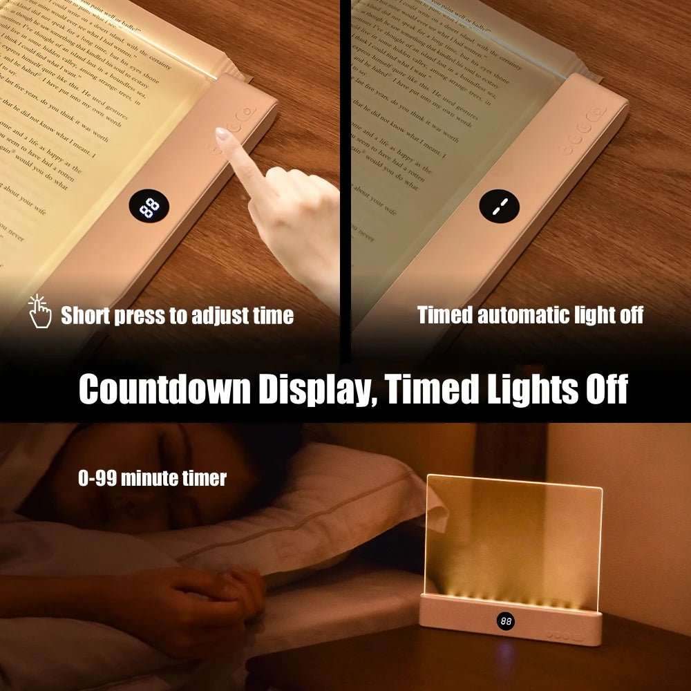 Lampe de lecture LED plate rechargeable et réglable